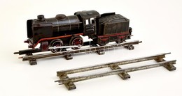 Cca 1940 Märklin Mozdony Kocsikkal, Kulccsal és Sínekkel, M?ködik - Otros & Sin Clasificación