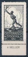 1912 Stockholm Olimpia Levélzáró, Ritka - Non Classés