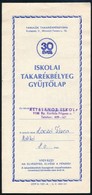 1983 Iskolai Takarékbélyeg Gy?jt?lap 4 Db Takarékbélyeggel / School Saving Booklet With 4 Stamps - Unclassified
