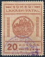 1922 Sümeg Városi Lakáshivatali Bélyeg 20K (12.000) - Unclassified