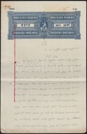 1943 India, Adóív Illetékbélyeggel / India Tax Sheet With Document Stamp - Unclassified