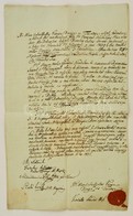 1836 Kiskunszabadszállás Város Szerz?dése Városi Bolt Bérlésér?l . A Városi Elöljárók Aláírásával és A Város Címeres Pec - Unclassified