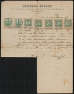 1893 Okmánydarab 2 X 5kr + 5 X 1kr Díjlerovással Duna-Mocs - Unclassified