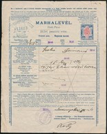 1917 Marhalevél 12f Illetékbélyeggel - Sin Clasificación