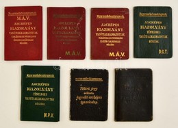 1927-1948 7 Db MÁV Igazolvány, Közte 3 Db Fényképes MÁV Igazolvány Vasúti Alkalmazottak,családtagjaik, Nyugdíjasok és Ez - Unclassified