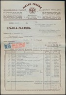1944 Bp. VI., A Malek Ferenc Gépkereskedelmi Vállalat M. Kir. Honvéd 20. Gyalogezred Részére Kiállított Számlája, 3 Db S - Non Classificati
