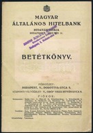 1946 A Magyar Általános Hitelbank Betétkönyve Adópeng?r?l - Unclassified