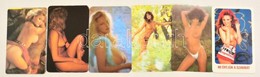1985-1992 6 Db Hölgyeket ábrázoló Erotikus Kártyanaptár - Pubblicitari