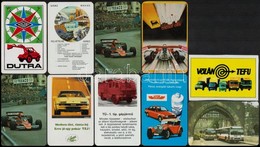 1969-19990  20 Db Közlekedés, Vasút, Autóverseny Témájú Kártyanaptár - Advertising