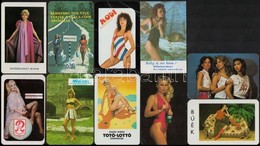 1969-1988 10 Db Hölgyeket ábrázoló Kártyanaptár, Köztük Erotikus Is - Pubblicitari