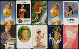 1969-1989 10 Db Hölgyeket ábrázoló Kártyanaptár, Köztük Erotikus Is - Publicités