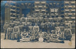 Cca 1916 Páncélvonatos Osztag Tablóképe / Photo Of Railway Group Soldiers. 9x14 Cm - Autres & Non Classés