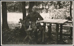 1942 Magyar Repül?s Tiszt / Hungarian Officer 9x14 Cm - Otros & Sin Clasificación