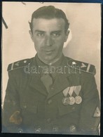 1942 Konkoly Gyula Repül?s Hadnagy / Hungarian Officer 6x9 Cm - Autres & Non Classés