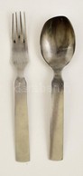 II VH Wehrmacht Fém Villa és Kanál / MIlitary Spoon And Fork - Autres & Non Classés