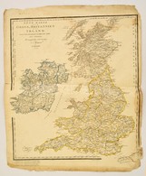 1824 Neue Karte Von Grossbritanien Und Irland. Nagybritannia és Írország Rézmetszet? Térképe, Leipzig, J. C. Hinrichs,38 - Otros & Sin Clasificación