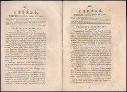 1834 A Regél? 50-51. Száma, érdekes írásokkal - Sin Clasificación