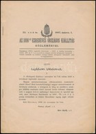 1896 Bécs, 1896-iki Ezredéves Országos Kiállítás Közleményei, Kitüntetettek Névsorával, A Kiállítás Bevétel-kiadási Elsz - Sin Clasificación