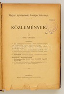 1902-1904 Magyar Gyáriparosok Országos Szövetsége Közlemények 3.,6.,9.10-15. Számok,1902. Október, április,december;1904 - Sin Clasificación