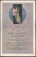 1911  Szecessziós Dekoratív Meghívó Pozsonyi (Felvidék) Jogász Táncestélyre, Kiadja Kner Nyomda, Hajtott, 2p - Non Classificati