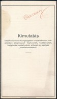 1913-1914 Kimutatás és Szabályrendelet Köztisztvisel?k Számára - Unclassified