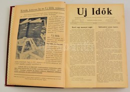 1938 Uj Id?k. XLIV:. évfolyam Els? Fele Bekötve Szerk.: Herczeg Ferenc. Félvászon-kötésben - Sin Clasificación