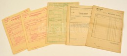 1939-1941 Kitöltetlen MÁV Nyomtatványok. Közte 2 Db 4 Oldalas Expresszáruszelvény, 2 Db 4 Oldalas Katona-szállítólajstro - Sin Clasificación