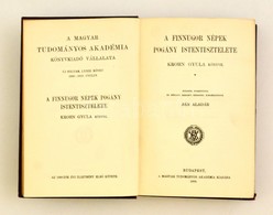 Krohn Gyula: A Finnugor Népek Pogány Istentisztelete. Fordította: Bán Aladár. Bp., 1908, MTA, 4+384+2 P. Els? Kiadás.Kia - Non Classificati