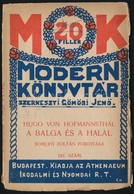 Hugo Hofmannsthal: A Balga és A Halál. Fordította: Somlyó Zoltán. Modern Könyvtár 181. Bp.,é.n., Athenaeum. Kiadói Illus - Unclassified