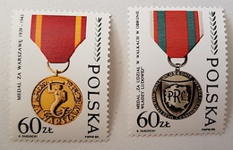 POLOGNE Medaille, Medailles, Medalla, Medal, Yvert 3031/32. Neuf Sans Charniere. MNH - Militares