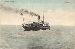 T2/T3 Balaton, Baross G?zhajó. Kiadja Mérei Ignác Keszthelyen, 645. Sz. 1909. (EK) - Non Classificati