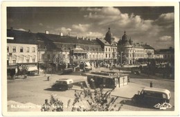 T2 1940 Kolozsvár, Cluj; Mátyás Király Tér, Columbia, Capitol, Unio, Horváth üzlete, étterem, Cukrászda, Autóbusz / Squa - Sin Clasificación