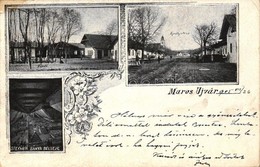 T2/T3 1905 Marosújvár, Ocna Mures; Fürd?, Király Utca, Stefánia Bánya Bels? / Spa, Street, Mine Interior, Floral, Art No - Sin Clasificación