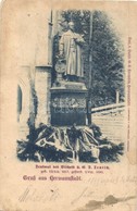 * T2/T3 1899 Nagyszeben, Hermannstadt, Sibiu; Teutsch Püspök Szobra / Denkmal Des Bischofs D.G.D. Teutsch / Bishop's Sta - Sin Clasificación
