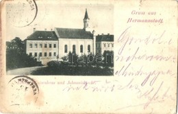 * T2/T3 Nagyszeben, Hermannstadt, Sibiu; Evangélikus árvaház, Templom / Evang. Waisenhaus, Johanniskirche / Orphanage, C - Sin Clasificación