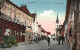T2 Nagyszeben, Hermannstadt, Sibiu; Mészáros Utca, Bank / Fleischergasse / Street View, Bank - Sin Clasificación