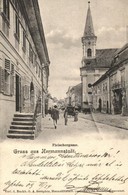 T2 1909 Nagyszeben, Hermannstadt, Sibiu; Mészáros Utca / Fleishergasse / Srtreet View - Sin Clasificación