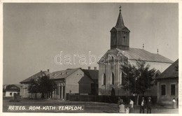 T2 1940 Retteg, Reteag; Római Katolikus Templom, Stein Ábrahám üzlete, Gyógyszertár, Bank Részvénytársaság / Church, Pha - Sin Clasificación