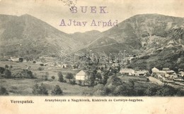 * T2/T3 Verespatak, Goldbach, Rosia Montana; Aranybányák A Nagykirnik, Kiskirnik és Csetátye Hegyben / Gold Mines In The - Sin Clasificación