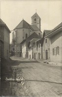 T2 1935 Csejte, Cachtice; Utcakép, Templom / Kostol / Church. Photo - Unclassified
