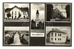 T2 1950 Tótmegyer, Slovensky Meder, Palárikovo; Vasútállomás, Templom, Gróf Károlyi Kastély, Iskola / Railway Station, C - Non Classés
