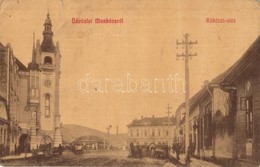 T3/T4 Munkács, Mukacevo, Mukacheve; Rákóczi Utca, Templom, W. L. 1184. / Street, Church (r) - Non Classés