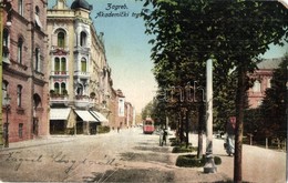 T3 Zagreb, Zágráb; Akademicki Trg  / Square With Tram (EM) - Non Classés