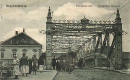 T3 Nagybecskerek, Zrenjanin, Veliki Beckerek; Erzsébet Híd, Piac / Brücke / Bridge, Market (ázott / Wet Damage) - Non Classés