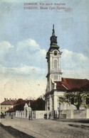 T2/T3 1915 Zombor, Sombor; Kis Szerb Templom, Utca / Small Serbian Church. Feldpost (EK) - Unclassified