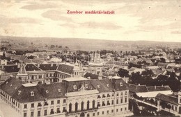 T2/T3 Zombor, Sombor; Madártávlatból. 39. Kaufmann Emil Kiadása / General View (EK) - Unclassified