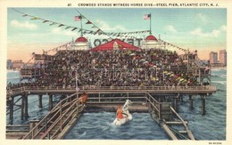 ** T1 Atlantic City, Crowded Stands Witness Horse Dive At Steel Pier - Non Classificati