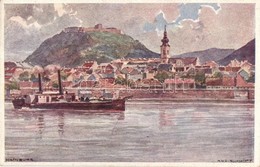 ** T1/T2 Hainburg An Der Donau, General View, Castle, Steamship, D.D.S.G. Postcard, S: Schmidt - Sin Clasificación