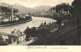 * T2 Salzburg Von Mülln, General View, River, Castle - Sin Clasificación