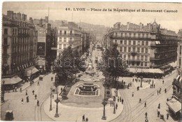 ** T2 Lyon, Place De La République, Monument Carnot / Square, Monument - Non Classificati